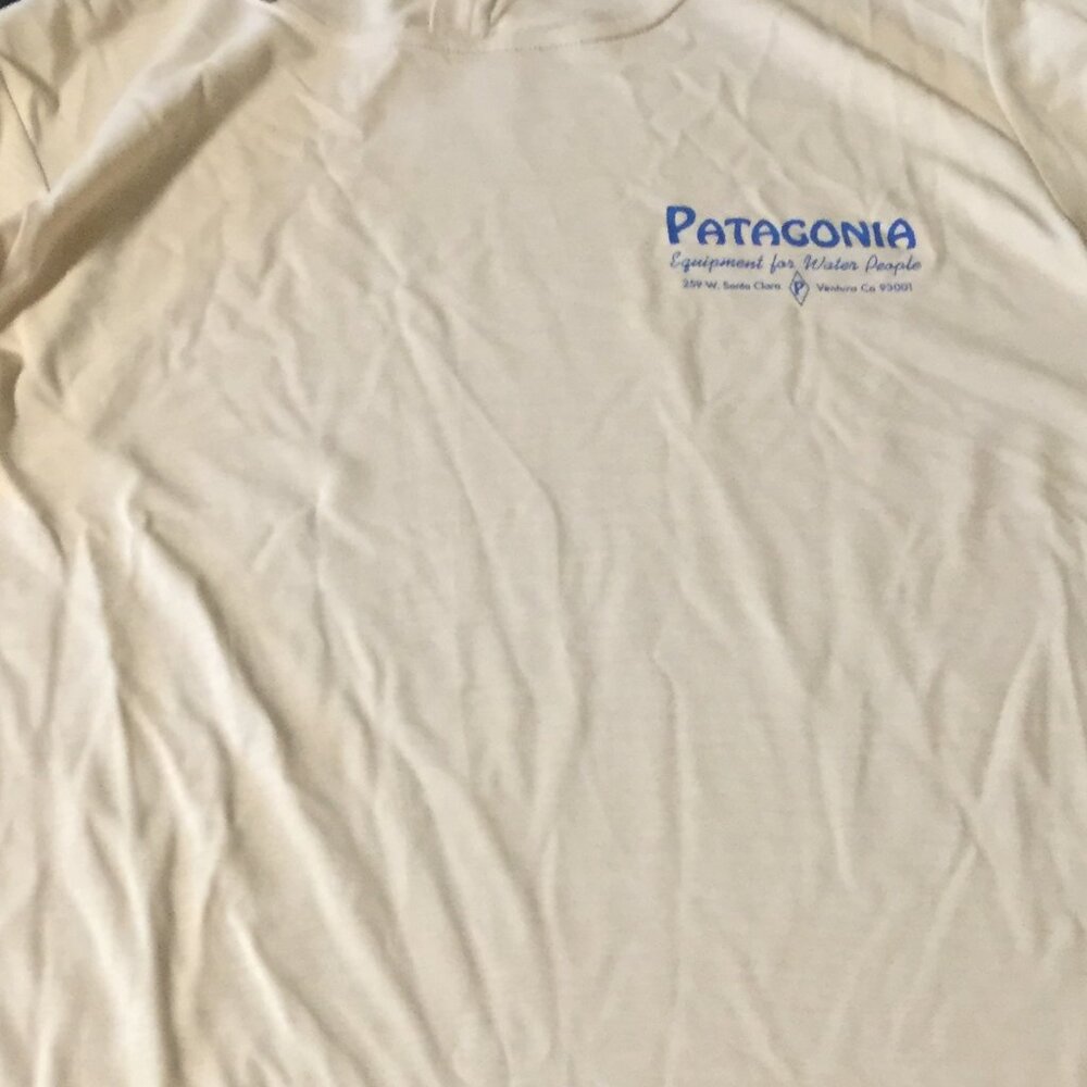 NWT Patagonia hooded  top yellow in color  one XS and one SM blue lettering